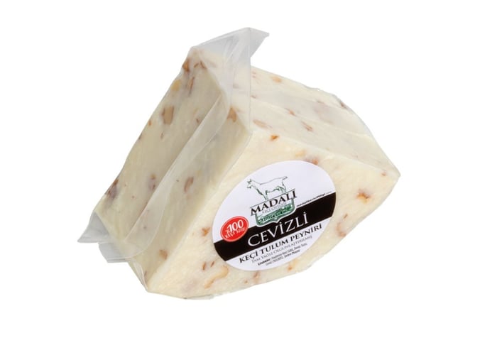 Cevizli Keçi Tulum Peyniri (%100 Keçi Sütü, 250gr) - Madalı