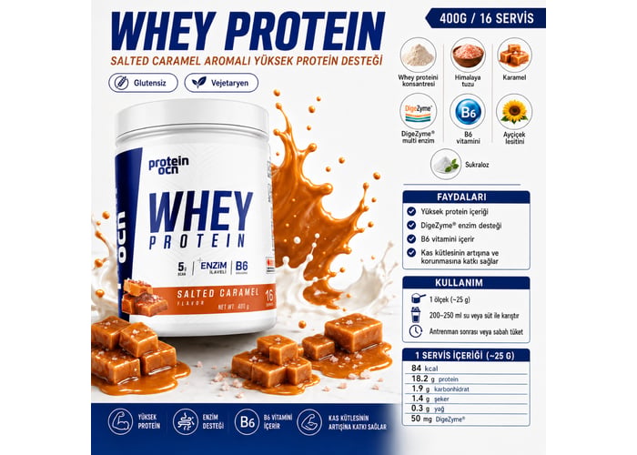 Whey Protein Salted Caramel (400gr) - Proteinocean