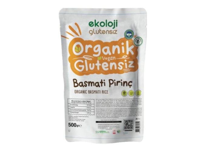 Organik Basmati Pirinç (Glutensiz, 500gr) - Ekoloji Market