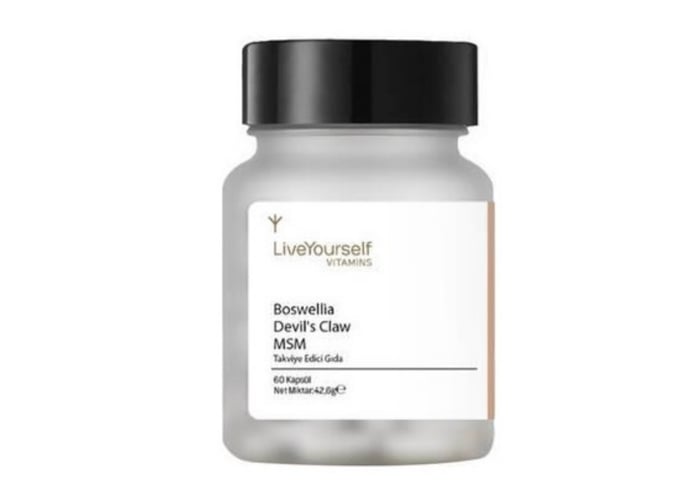 Boswellia Devil’s Claw MSM (60 kapsül) - Live Yourself