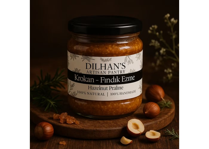 Krokanlı Fındık Ezmesi (320gr) - Dilhan’s Artisan Pantry