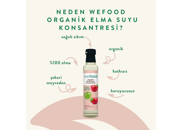 Organik Elma Suyu Konsantresi (340ml) - Wefood