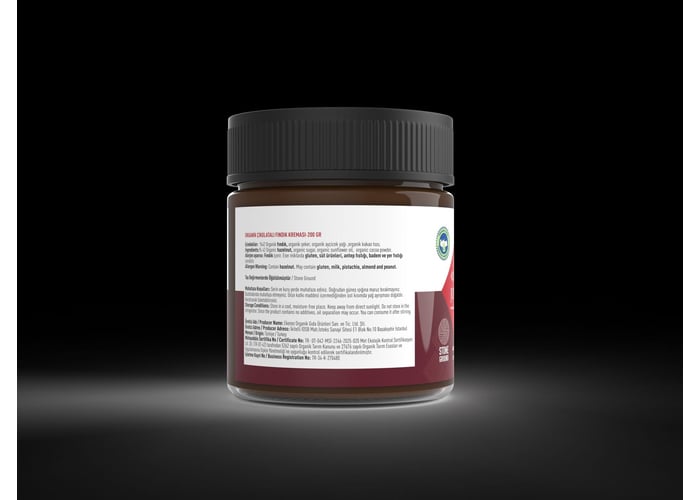 Organik Çikolatalı Fındık Kreması (200gr) - Jovia