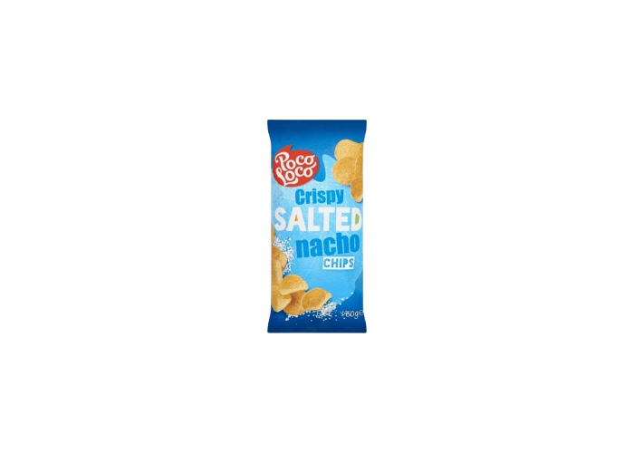 Crispy Salted Nacho Chips (450gr) - Poco Loco