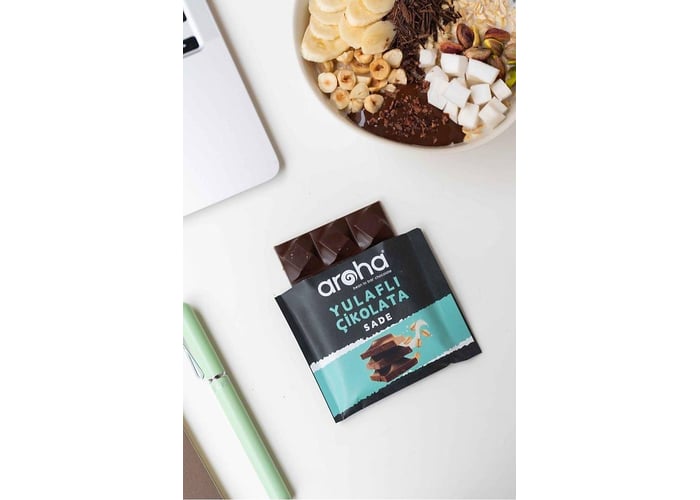 Yulaf Sütlü Organik Hindistan Cevizi Şekerli Çikolata (42gr) - Aroha