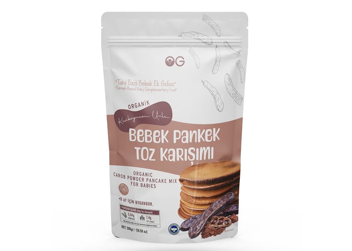 Organik Keçiboynuzu Unlu Bebek Pankek Toz Karışımı (300gr) - Og Natural