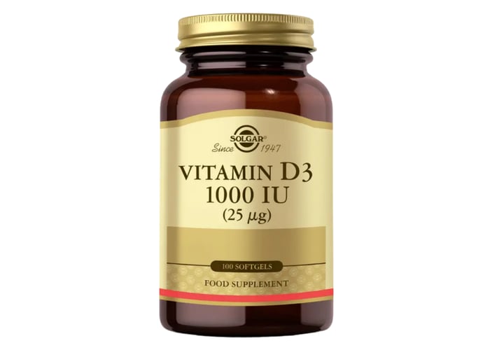 Vitamin D3 1000 IU (100 kapsül) - Solgar