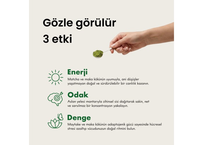 Fonksiyonel Mantar Takviyeli Ceremonial Grade Matcha (30 porsiyon, 135gr) - Mago Matcha