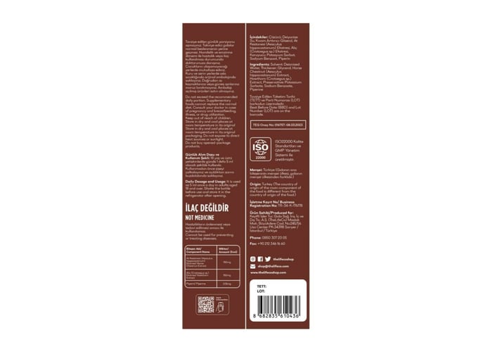 At Kestanesi & Alıç Ekstraktı (150ml) - Thelifeco