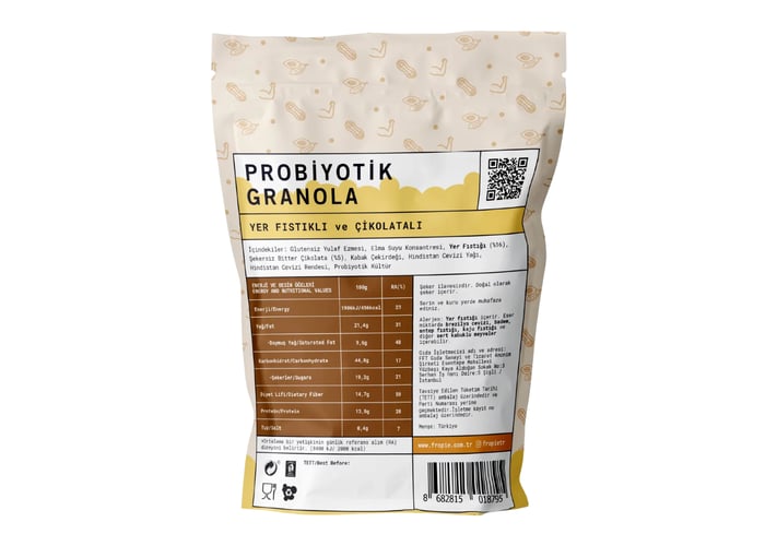 Yer Fıstığı ve Çikolatalı Probiyotik Granola (200gr) - Fropie