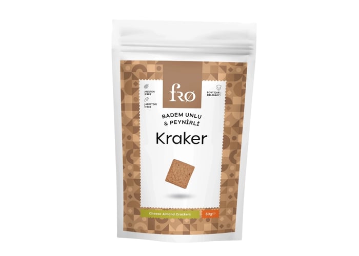 Badem Unlu Peynirli Kraker  Atıştırmalık (Glutensiz, 50gr) - Fro