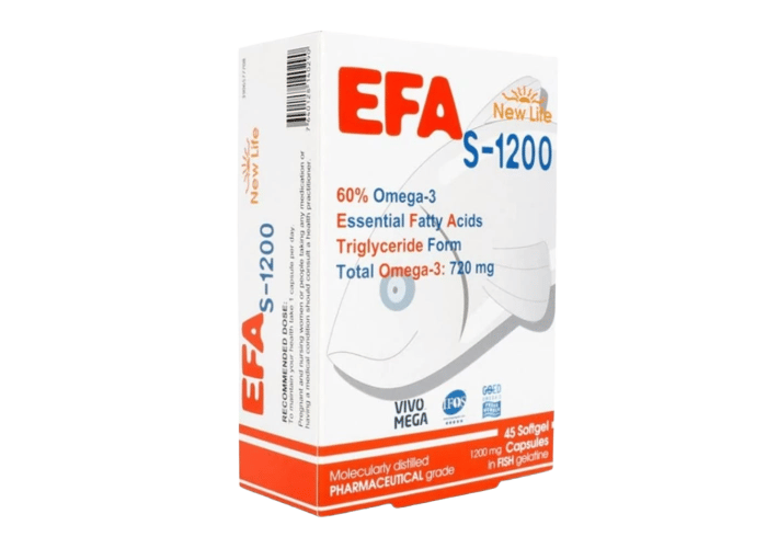 New Life S-1200 Omega 3 Takviye Edici Gıda (45 kapsül)