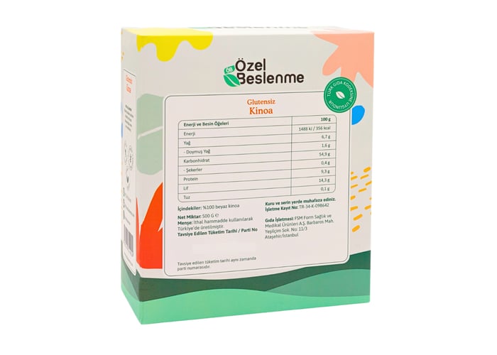 Kinoa (Glutensiz, 500gr) - Özel Beslenme