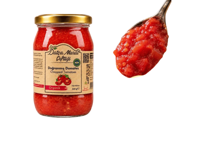 Organik Doğranmış Domates (345gr x 3 adet) - Datça Murat Çiftliği