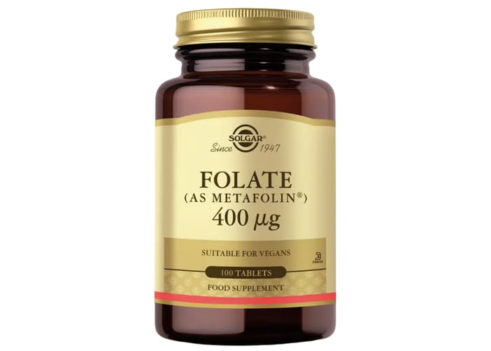 Folate (Metafolin, 100 tablet) - Solgar
