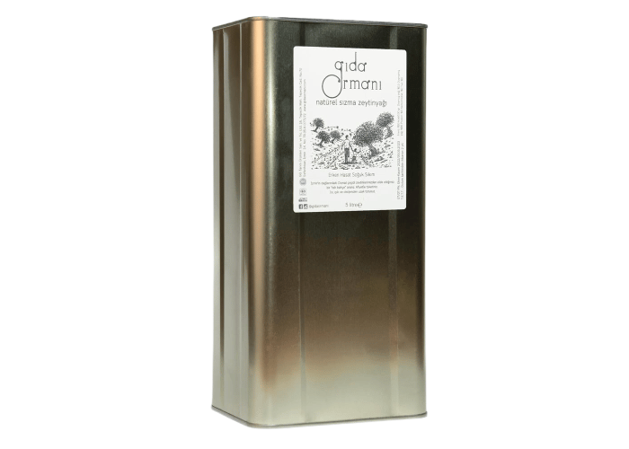 Erken Hasat Natürel Sızma Zeytinyağı (Edremit Cinsi, 5lt) - Gıda Ormanı