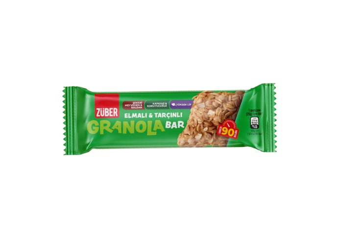 Granola Bar Elmalı Tarçınlı (25gr) - Züber