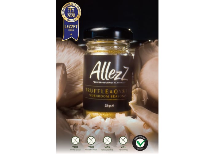 Trüflü  İstiridye Mantarlı Çeşni (22gr) - Allezz