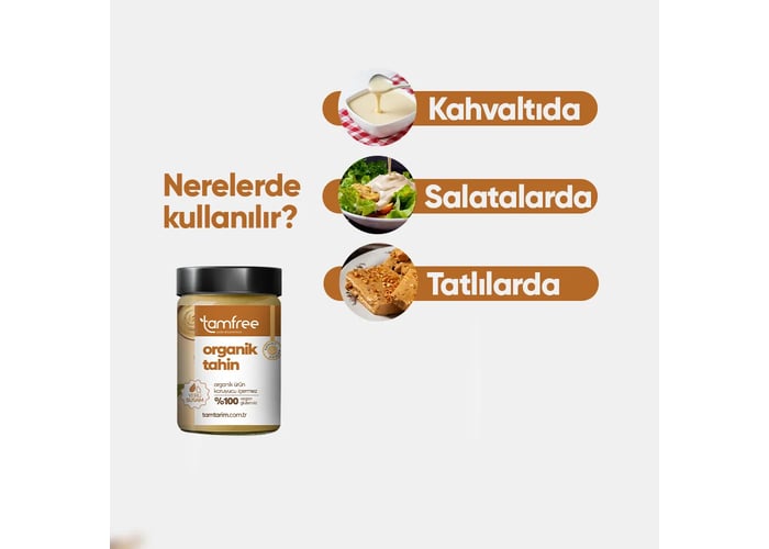 Glutensiz Organik Tahin (300gr) - TamFree