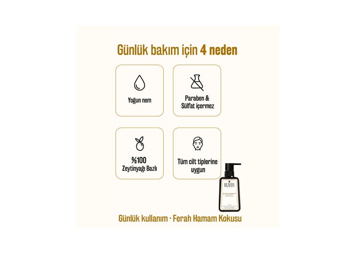 Keçi Sütlü Duş Jeli (750ml) - Olivos