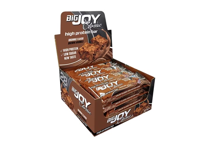 Classic High Protein Bar Brownie (16 adet x 45gr) - Bigjoy