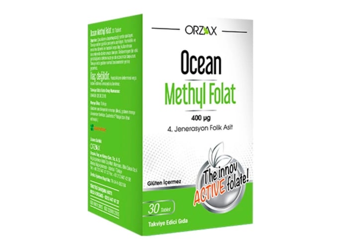 Ocean Mehtyl Folat (30 tablet) - Orzax