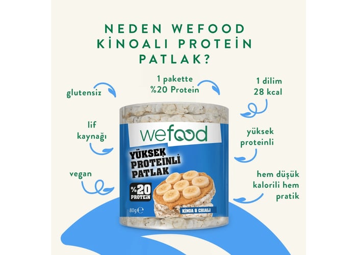 Kinoalı Protein Patlak (80gr) - Wefood