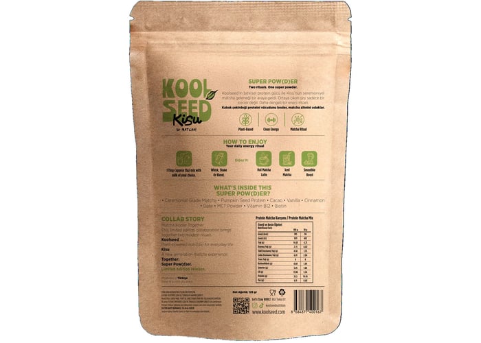 Limited Edition Protein Matcha Mix – Bitkisel Protein Tozu (125gr) - Koolseed Nutrition