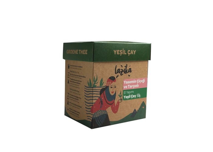 Yaseminli ve Tarçınlı Yeşil Çay (50gr) - Lazika