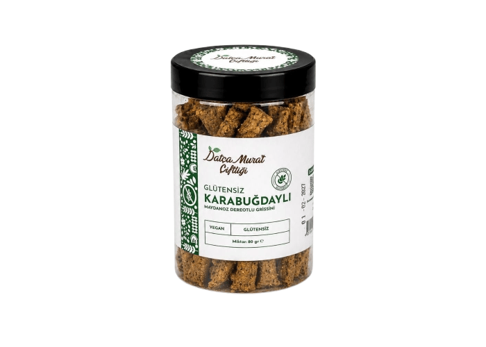 Karabuğday, Maydanoz ve Dereotlu Grissini (Glutensiz, 80gr) - Datça Murat Çiftliği