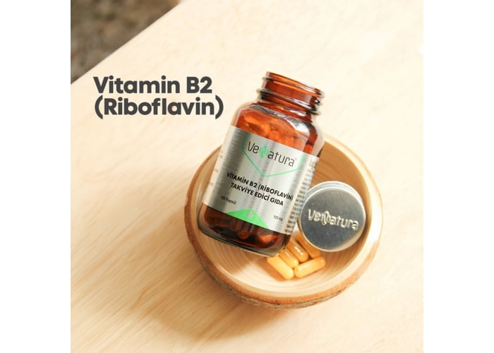 Vitamin B2 (Riboflavin) Takviye Edici Gıda (100 kapsül) - Venatura