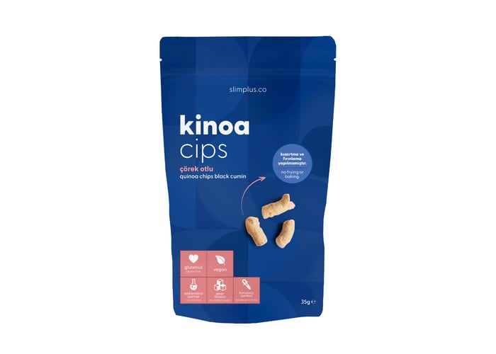 Vegan Yağsız Çörek Otlu Kinoa Cipsi (Glutensiz, 35gr) - Slimplus