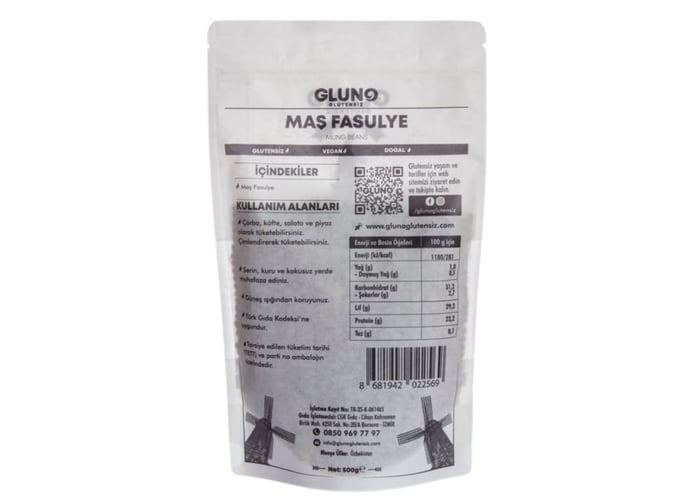 Maş Fasulyesi (Glutensiz, 500gr) - Gluno