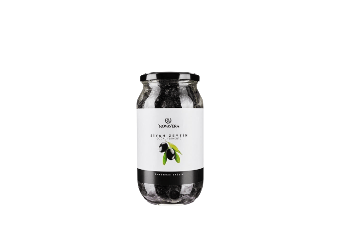 Siyah Zeytin (Cam kavanoz, 1lt) - Novavera
