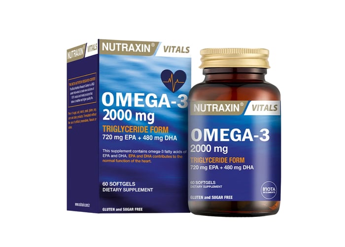 Omega 3 (2000mg, 60 softgel kapsül) - Nutraxin