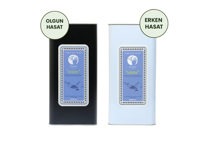 Kaan - Olgun + Erken Hasat Naturel Sızma Zeytinyağı (2x5L = 10 litre) - Bilgem Zeytincilik