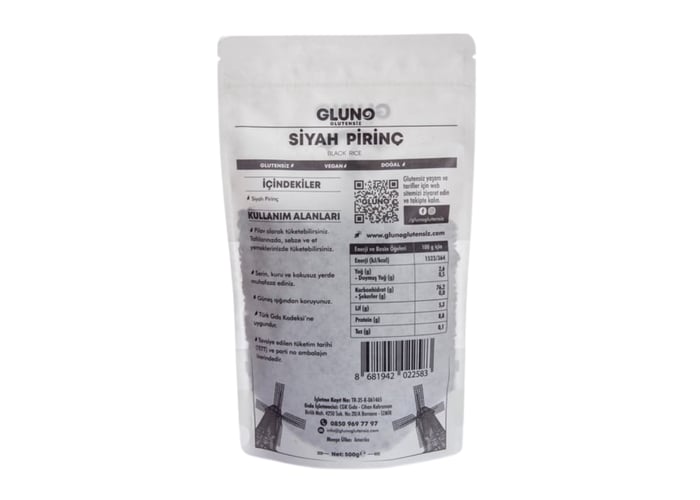 Siyah Pirinç (Glutensiz, 500gr) - Gluno