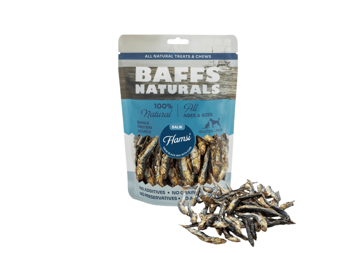 Baffs Naturals Hamsi Balık Doğal Çiğnemelik Köpek Ödül Maması (100gr)