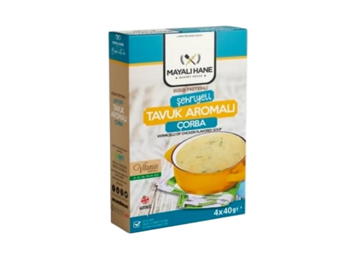 Düşük Proteinli Şehriyeli Tavuk Çorbası (4 adet x 40gr) - Mayalı Hane