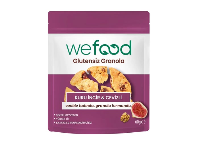 Kuru İncir ve Cevizli Granola Bites (Glutensiz, 60gr) - Wefood