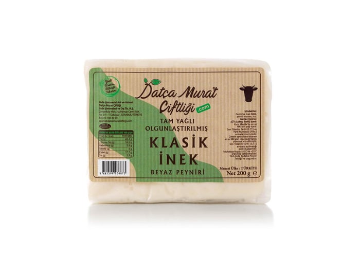 Tam Yağlı Klasik İnek Beyaz Peynir (200gr) - Datça Murat Çiftliği