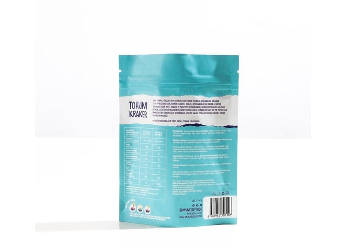Deniz Tuzlu Tohum Kraker (12 adet x 40gr) - Munchey Food