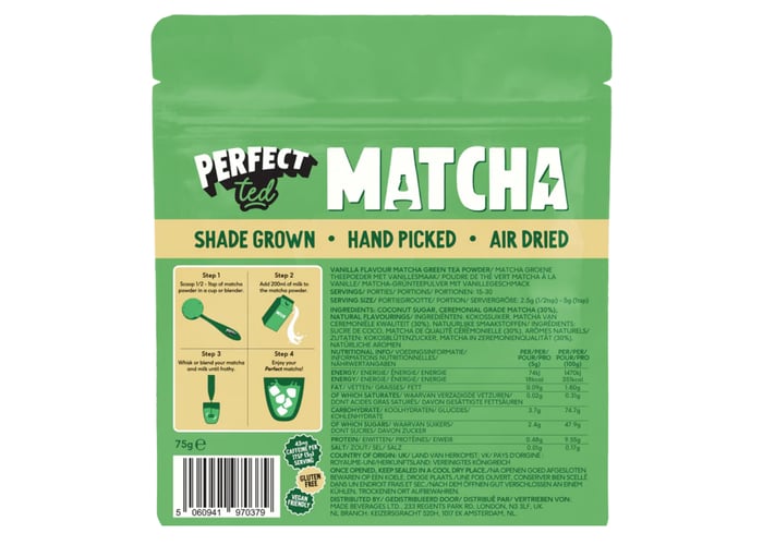 Vanilla Matcha (75gr) - Perfectted