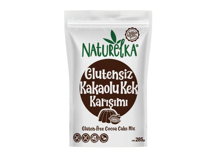 Kakaolu Kek Karışımı (Glutensiz, 285gr) - Naturelka