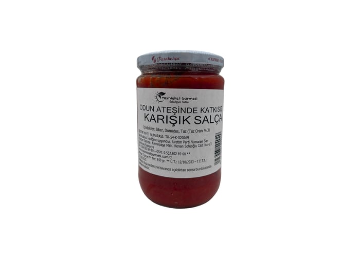 Odun Ateşi Karışık Salça (650gr) - Vafi