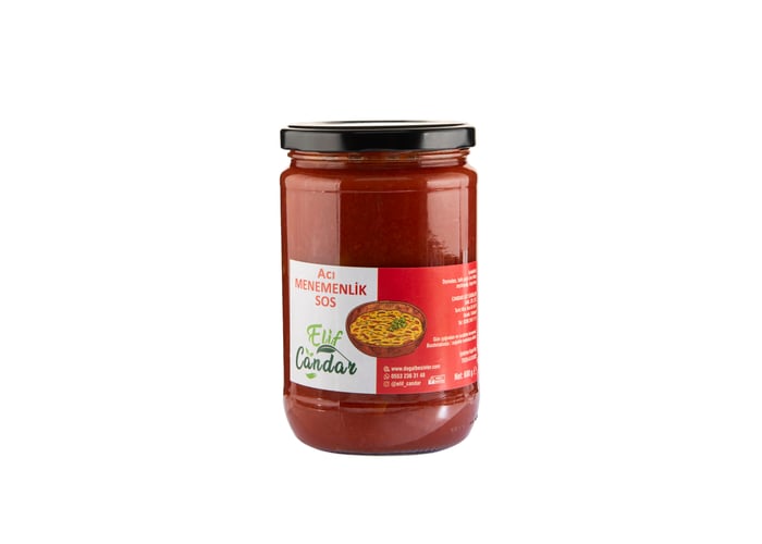 Acı Menemen Sosu (600gr) - Elif Candar