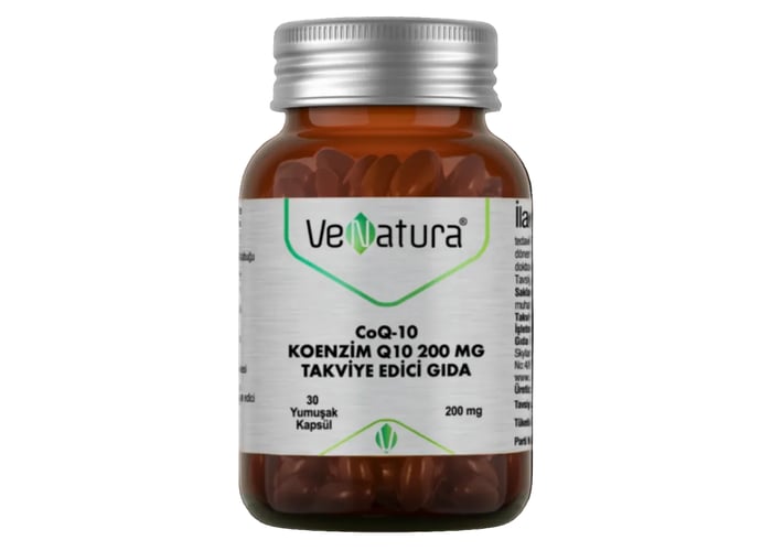 Venatura CoQ-10 Koenzim Q10 Takviye Edici Gıda 200mg (30 kapsül)