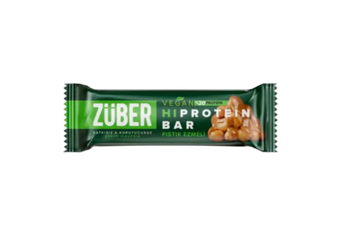 Fıstık Ezmeli Yüksek Proteinli Bar (Vegan, 45gr) - Züber