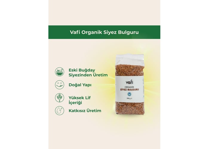 Organik Siyez Bulguru (500gr) - Memleket Gurmesi