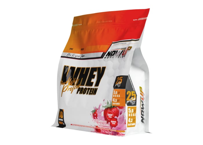 Whey Protein Strawberry Milkshake (1050gr) - Nowup